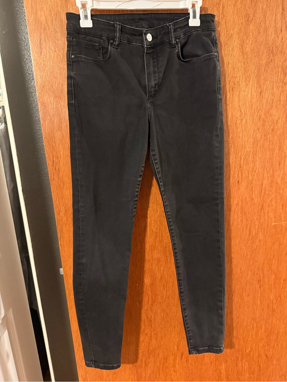 AllSaints Black Skinny High-Rise Jeans